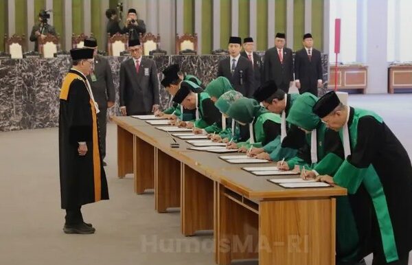 Mahkamah Agung Resmi Lantik 9 Ketua Pengadilan Tinggi Agama Baru di Indonesia