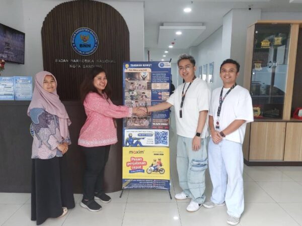 Maxim Bandung dan BNN Kota Bandung Perkuat Sinergi Cegah Penyalahgunaan Narkoba