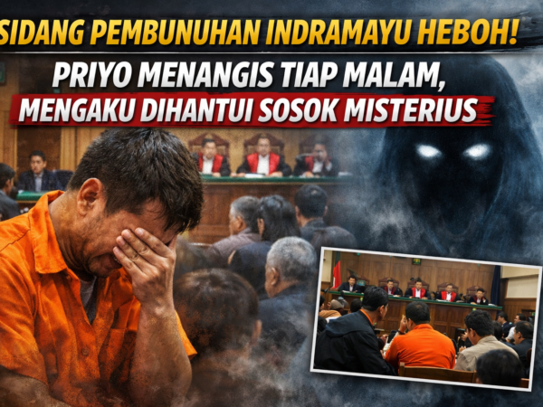 Sidang Pembunuhan Indramayu Heboh! Priyo Menangis Tiap Malam, Mengaku Dihantui Sosok Misterius